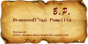 Brassoványi Pompilla névjegykártya